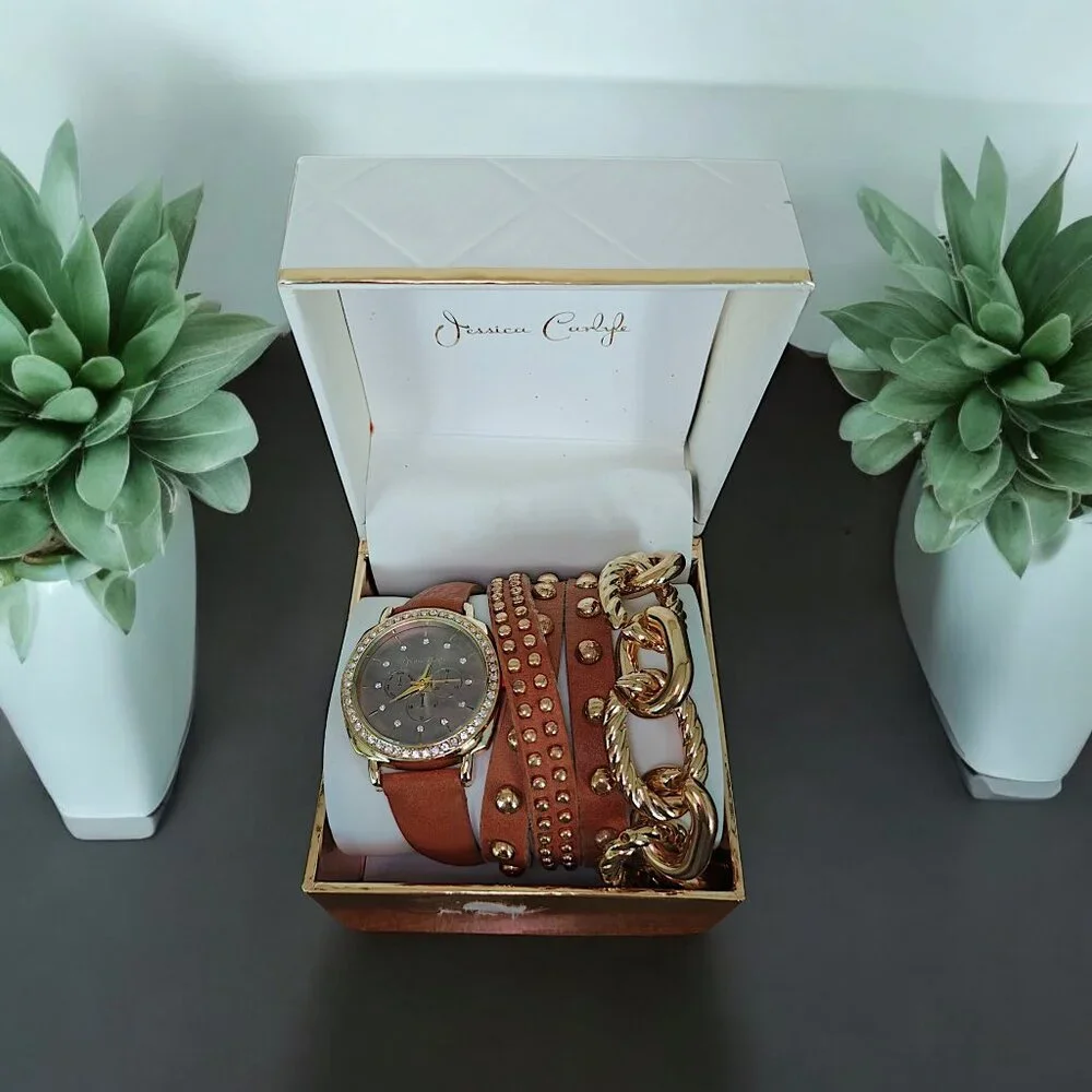 JESSICA CARLYLE Watch & Bracelet Set